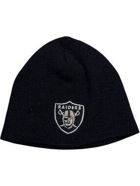 Oakland Raiders Vintage NFL 90s Black Beanie